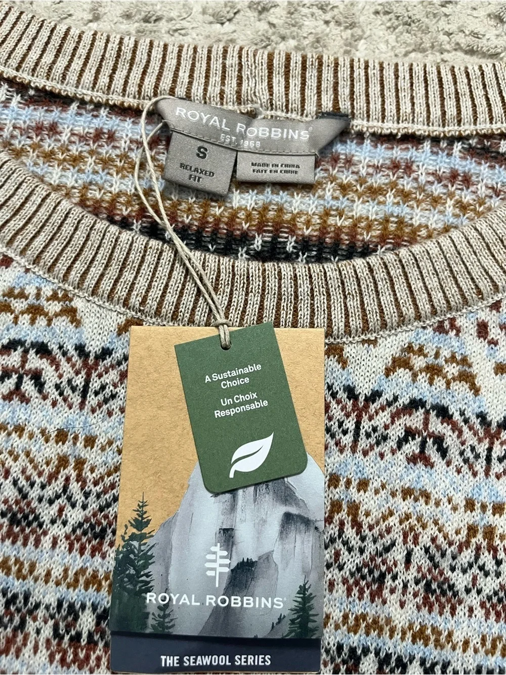 NWT Royal Robbins Westlands Relaxed Pullover Wool Blend Sweater